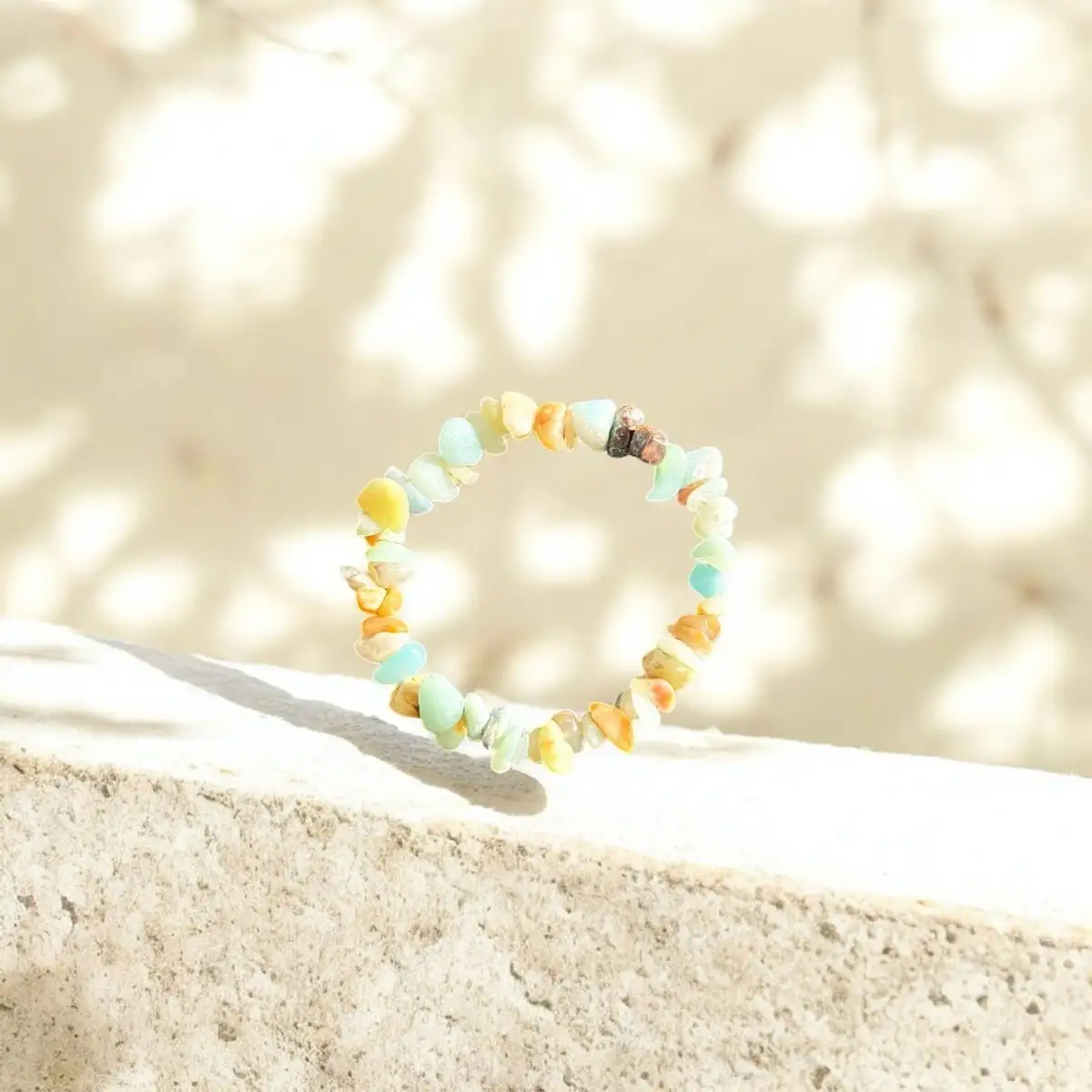 Bracelet en pierre naturelle blanc#4