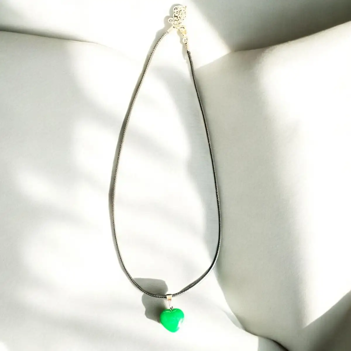 Collier en pierre naturelle vert  #7