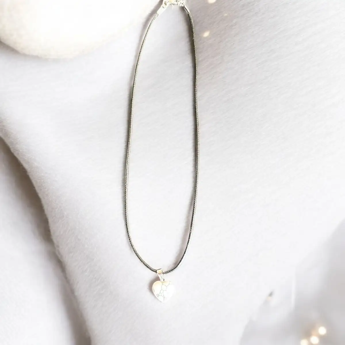 Collier en pierre naturelle transparent  #11